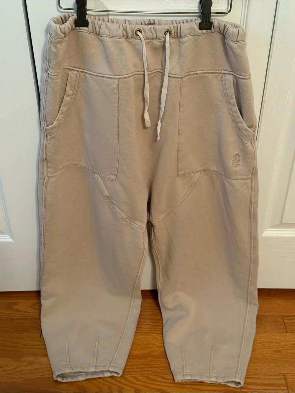 Free People Movement Barrel Leg Harem Pants in Beige - Picture 2 of 4